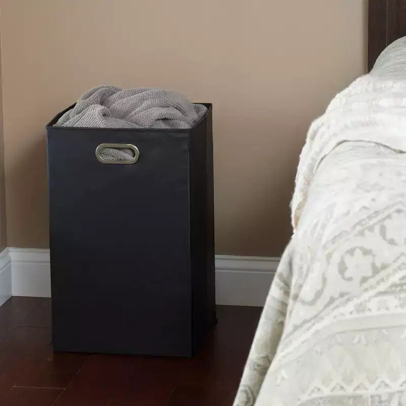 Cesto para la ropa sucia Household Essentials, negro