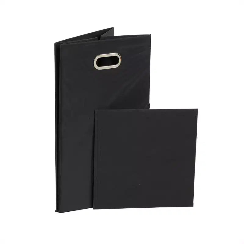 Cesto para la ropa sucia Household Essentials, negro