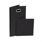 Cesto para la ropa sucia Household Essentials, negro