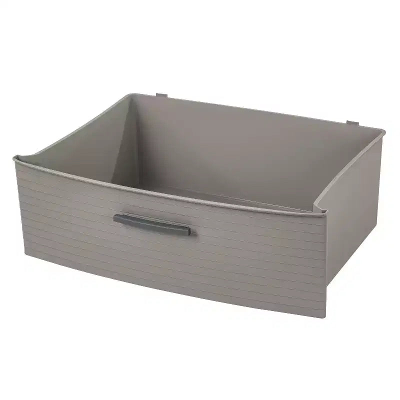 Torre ancha de 3 cajones gris oscuro - Brightroom™: Cajones de almacenamiento de plástico, almacenamiento universal portátil, no requiere montaje