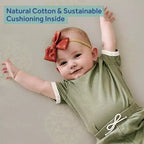 Colchón de cuna y niño pequeño de 2 etapas Sealy Cotton Cozy Rest: Hipoalergénico, funda impermeable, firme, 5.5" de grosor