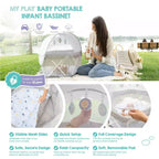 Regalo Centro de actividades portátil My Play Baby para bebés: estructura de metal, capacidad de 15 lb, se pliega para transporte y almacenamiento