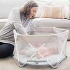 Regalo Centro de actividades portátil My Play Baby para bebés: estructura de metal, capacidad de 15 lb, se pliega para transporte y almacenamiento