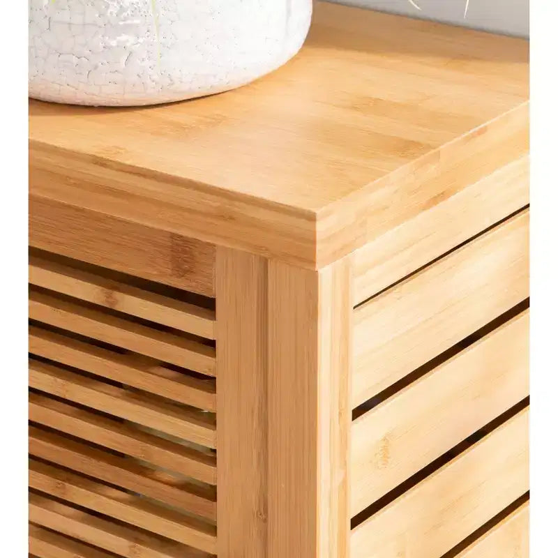 Mueble bajo de dos puertas Bracken color natural - Linon