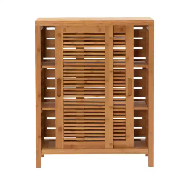 Mueble bajo de dos puertas Bracken color natural - Linon