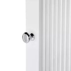 Armario organizador estrecho RiverRidge Prescott de una sola puerta para baño y lavadero con estantes ajustables - Blanco