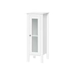 Armario organizador estrecho RiverRidge Prescott de una sola puerta para baño y lavadero con estantes ajustables - Blanco