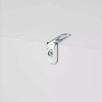 Armario organizador estrecho RiverRidge Prescott de una sola puerta para baño y lavadero con estantes ajustables - Blanco