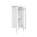 Armario organizador estrecho RiverRidge Prescott de una sola puerta para baño y lavadero con estantes ajustables - Blanco