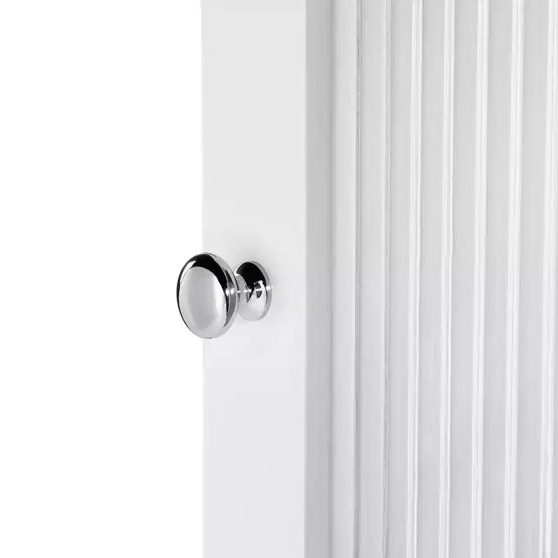 Mueble alto de almacenamiento para baño RiverRidge Prescott, organizador con cajón, puerta de vidrio y estantes - Blanco