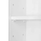 Mueble alto de almacenamiento para baño RiverRidge Prescott, organizador con cajón, puerta de vidrio y estantes - Blanco