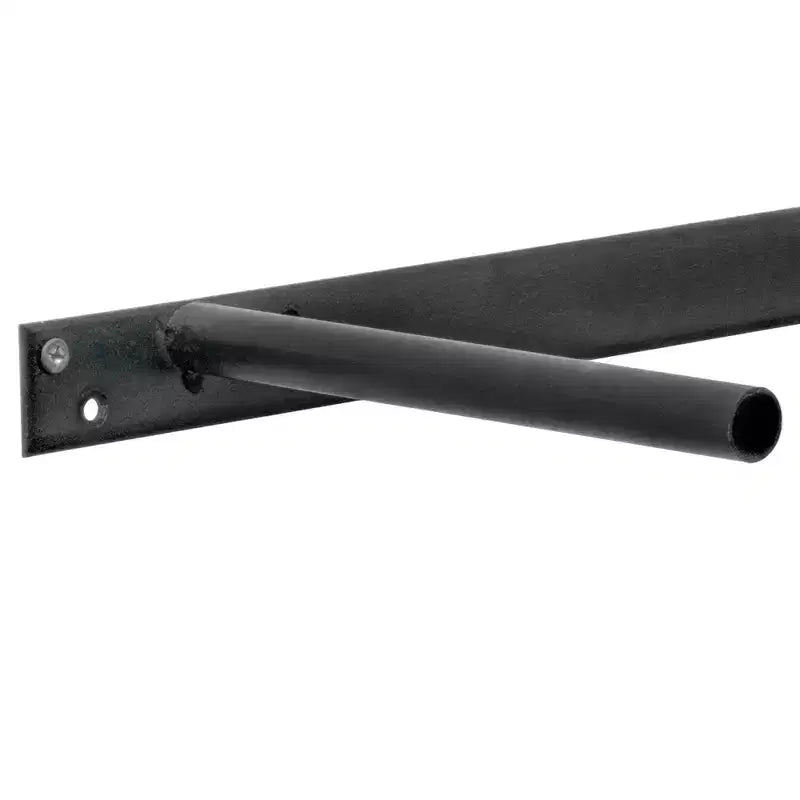 Estante de pared flotante rústico de madera grande de 8" x 36" gris - American Art Decor