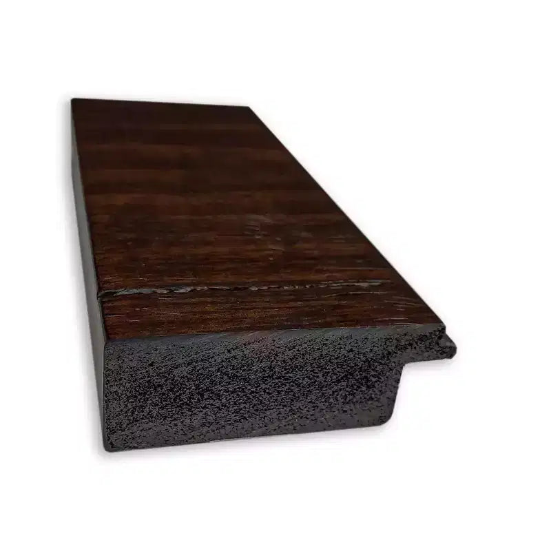 Espejo de pared enmarcado estrecho Wildwood de 43" x 33" en marrón - Amanti Art: Rectangular moderno biselado, marco de poliestireno, no requiere montaje