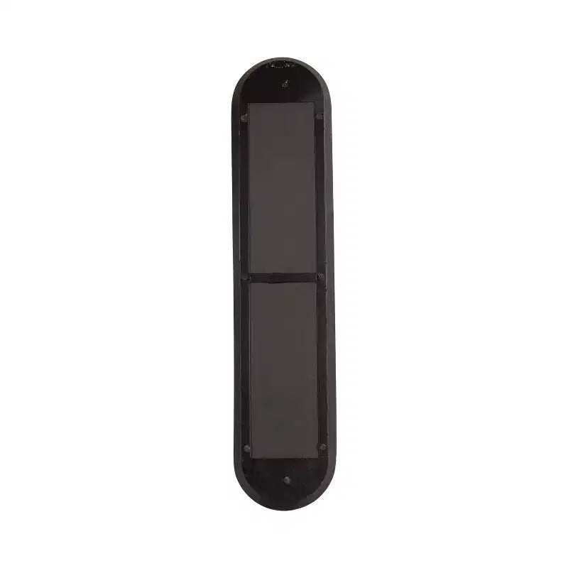 Kate & Laurel All Things Decor Espejo de pared de panel de metal Niya de 10"x40" negro