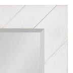 Espejo de pared enmarcado con piezas de madera Rost de 24" x 30" blanco - DesignOvation: rectangular moderno, no requiere montaje