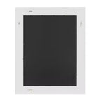 Espejo de pared enmarcado con piezas de madera Rost de 24" x 30" blanco - DesignOvation: rectangular moderno, no requiere montaje