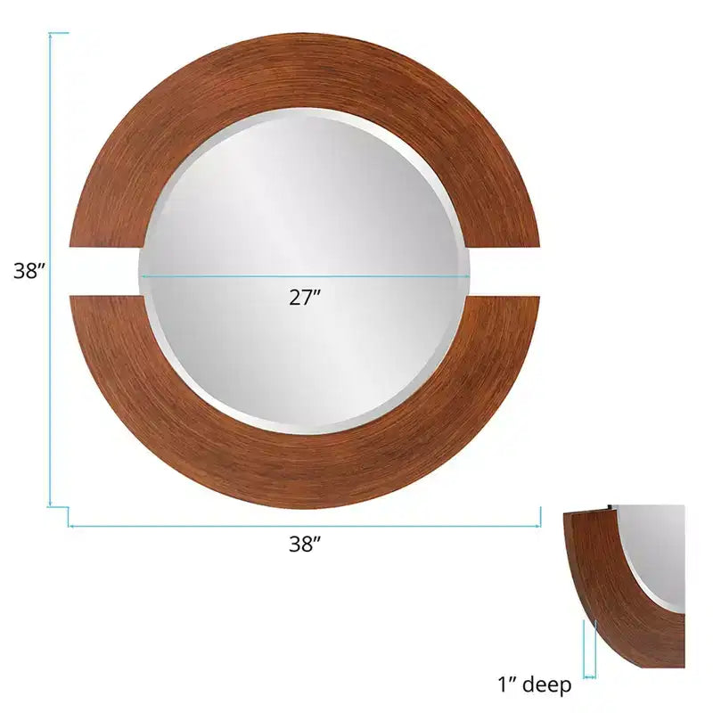 Howard Elliott 40"x28" Del Noble Espejo Rectangular Plata: Estilo Moderno, Marco de Cristal, Montaje en Pared, 36 lbs