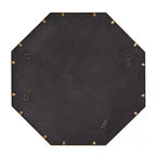 Espejo de pared y decorativo octogonal Bastian de 28"x28" de Howard Elliott: oro antiguo, marco de hierro, listo para colgar