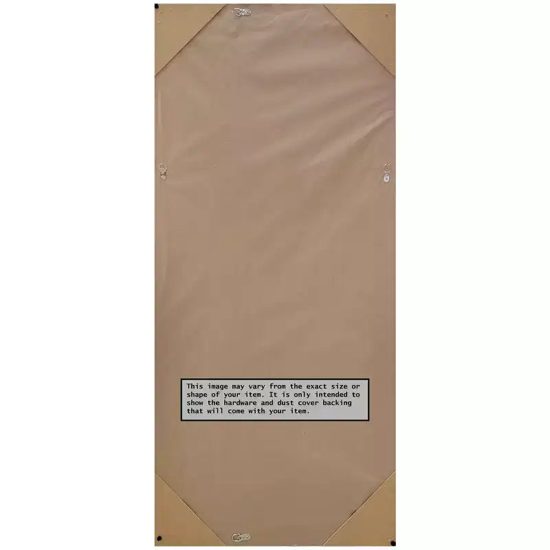 Espejo de pie/apoyar de cuerpo entero enmarcado de Eva Ambre, 27" x 63", dorado - Amanti Art: Diseño rectangular moderno de poliestireno