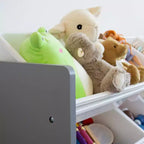 Made for Me Organizador Infantil de 12 Contenedores Blanco - Humble Crew: Organizador de Almacenamiento de Juguetes con Contenedores, Organización Infantil, Marco de MDF