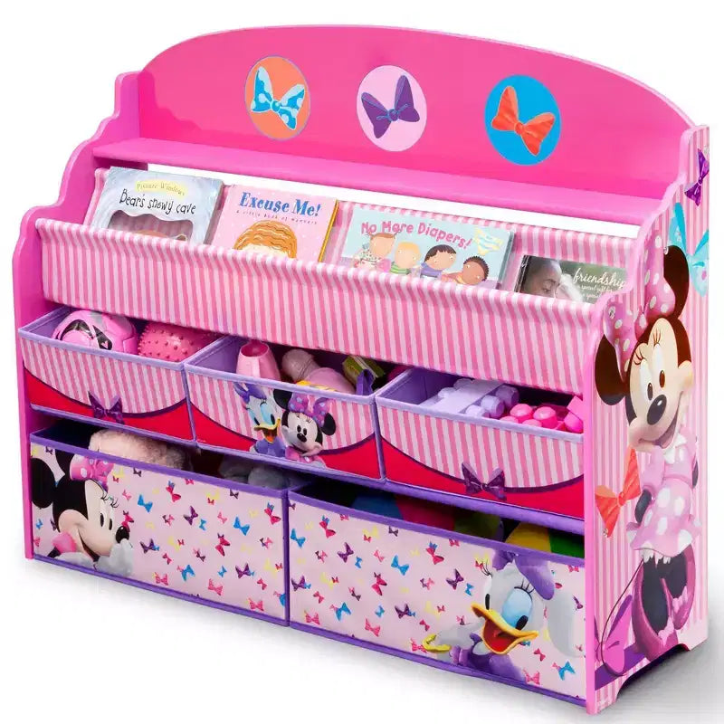 Organizador de juguetes de lujo de Disney Minnie Mouse para niños - Delta Children