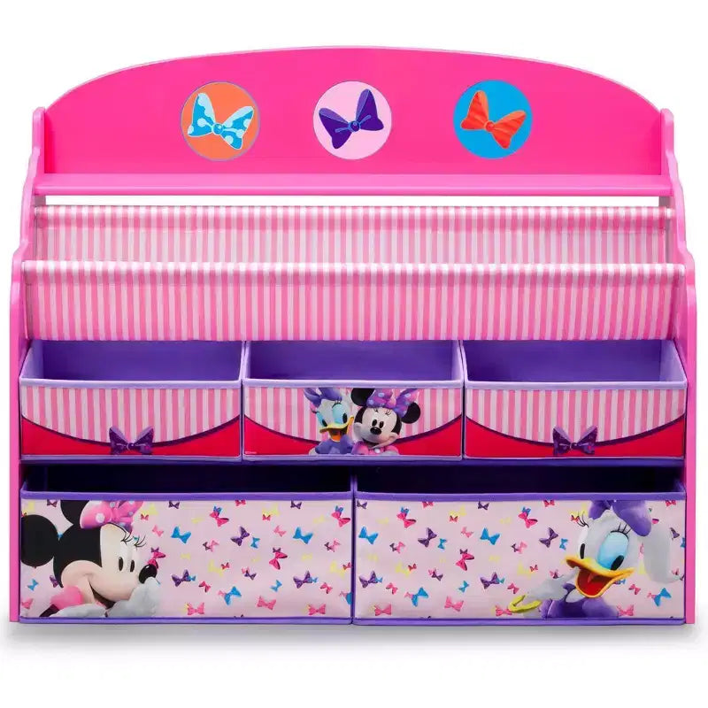 Organizador de juguetes de lujo de Disney Minnie Mouse para niños - Delta Children