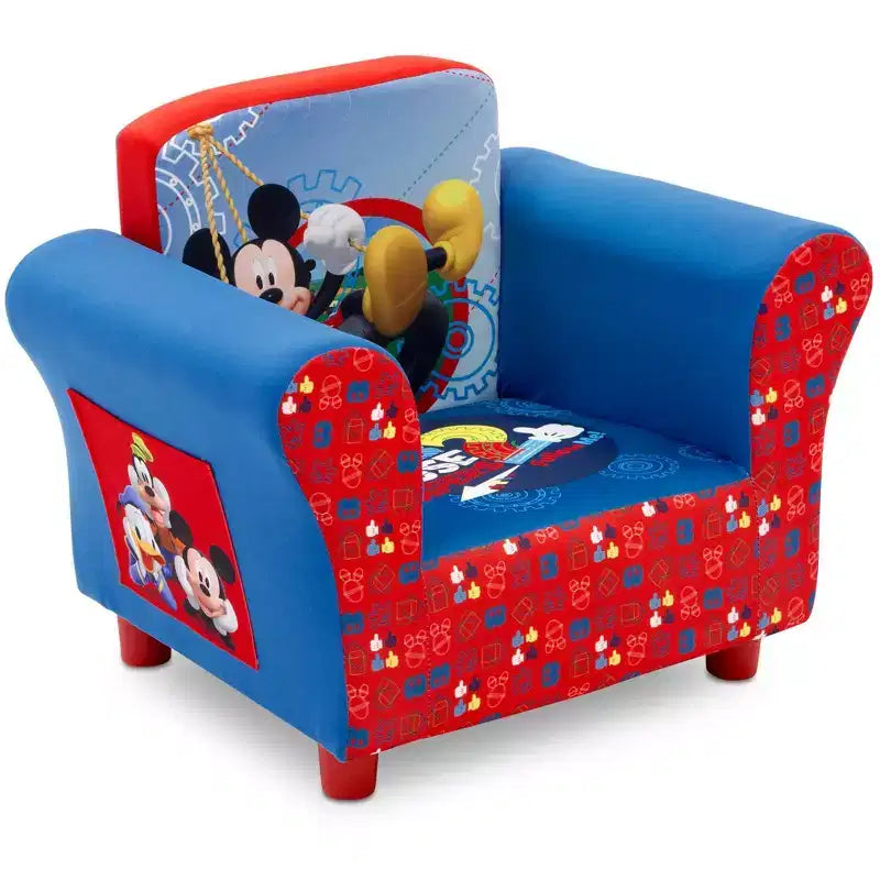 Sillón tapizado para niños Delta Children - Mickey Mouse