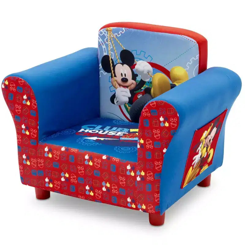 Sillón tapizado para niños Delta Children - Mickey Mouse