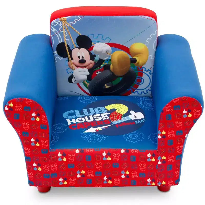 Sillón tapizado para niños Delta Children - Mickey Mouse