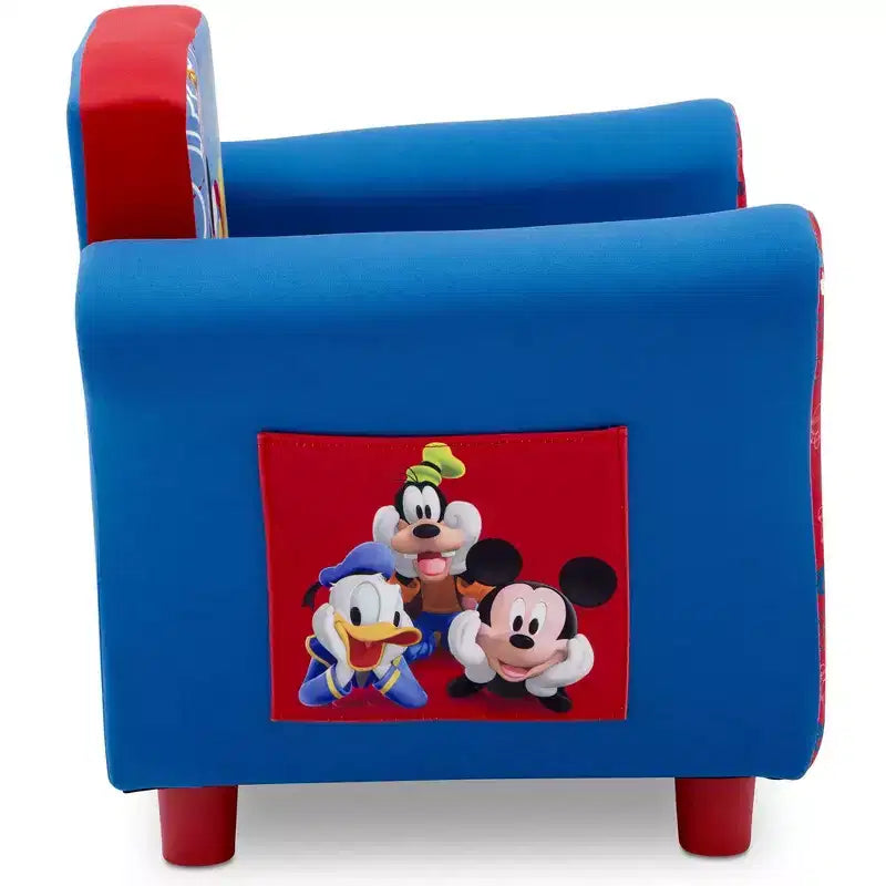 Sillón tapizado para niños Delta Children - Mickey Mouse
