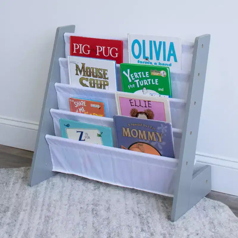 Humble Crew Kids' Inspire "L" Bookshelf Gray/White