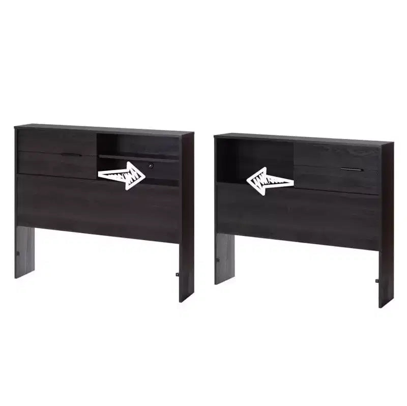 Cabecero individual HomeStock de aglomerado laminado para niños con almacenamiento