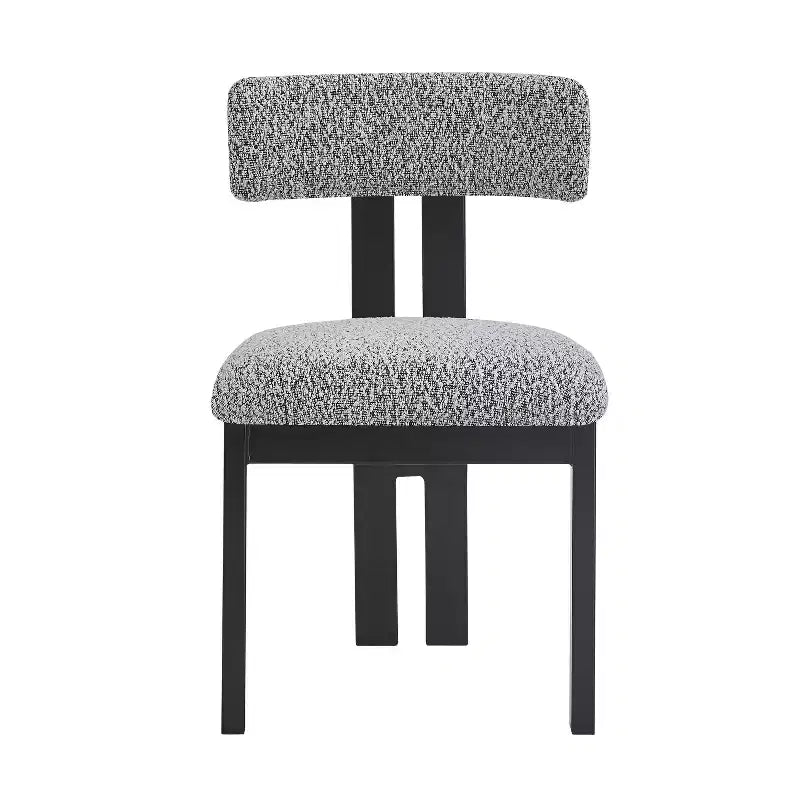 Sillas de comedor tapizadas Astura con estructura de hierro de Christopher Knight Home (juego de 2)