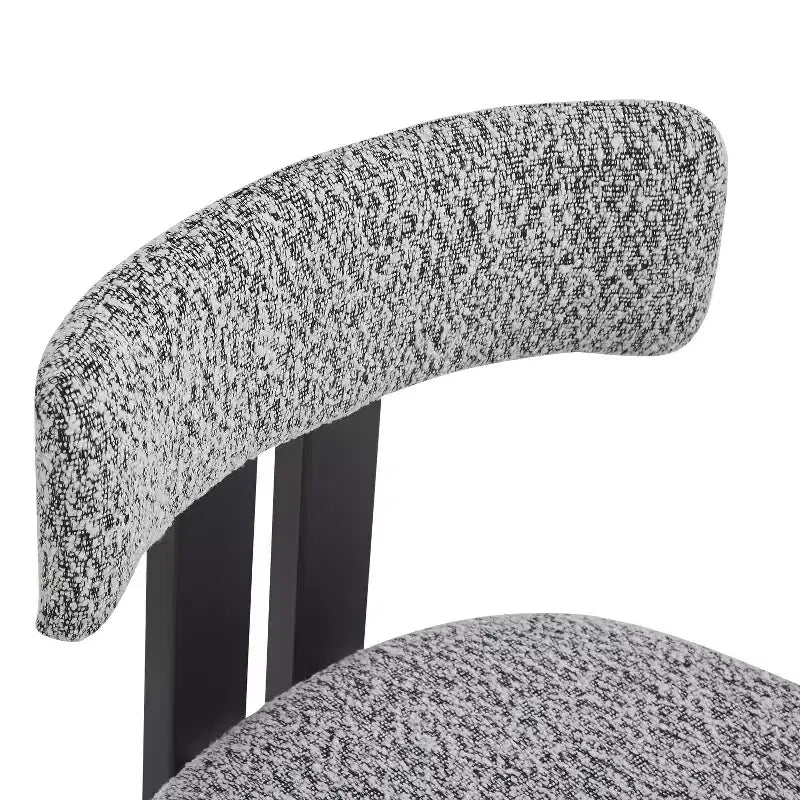 Sillas de comedor tapizadas Astura con estructura de hierro de Christopher Knight Home (juego de 2)
