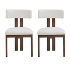 Sillas de comedor tapizadas Astura con estructura de hierro de Christopher Knight Home (juego de 2)