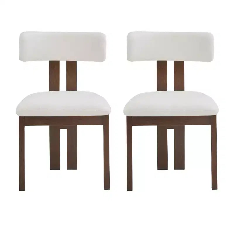 Sillas de comedor tapizadas Astura con estructura de hierro de Christopher Knight Home (juego de 2)