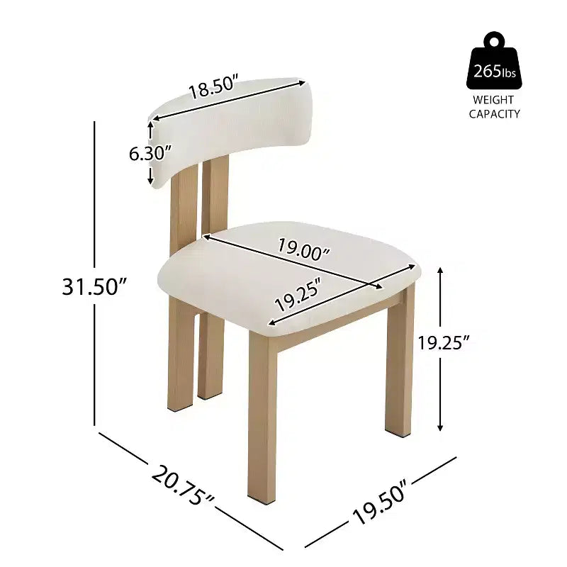 Sillas de comedor tapizadas Astura con estructura de hierro de Christopher Knight Home (juego de 2)
