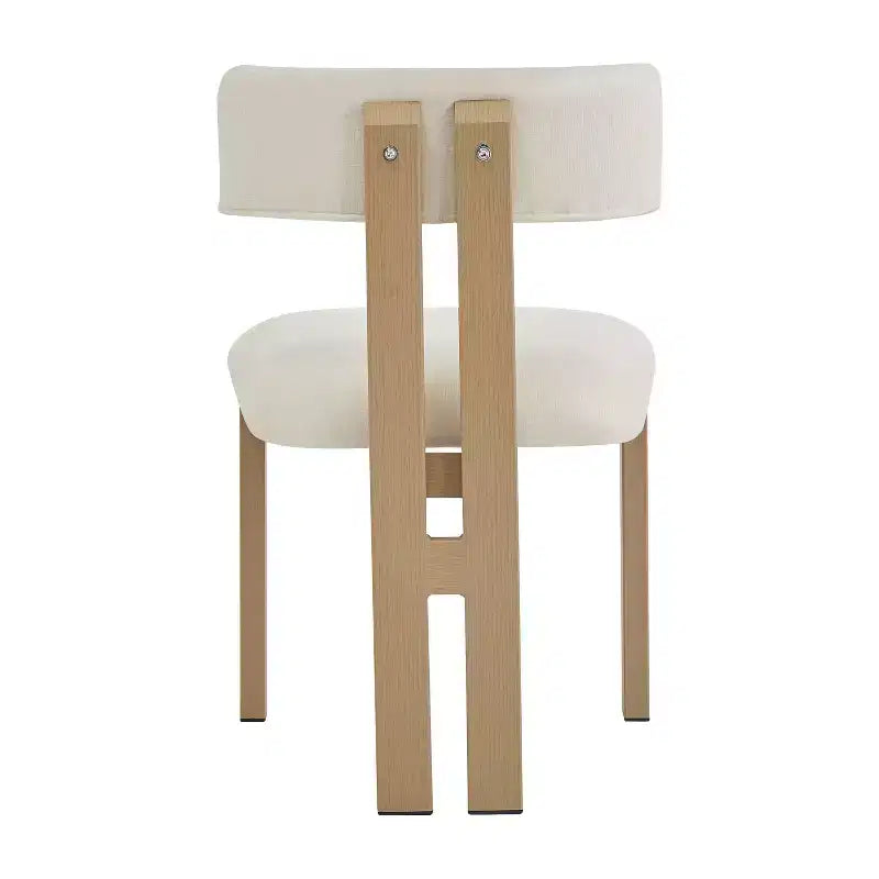 Sillas de comedor tapizadas Astura con estructura de hierro de Christopher Knight Home (juego de 2)