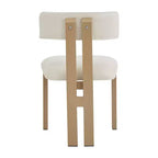 Sillas de comedor tapizadas Astura con estructura de hierro de Christopher Knight Home (juego de 2)