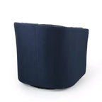 GDFStudio Sillón club giratorio contemporáneo de tela Leily