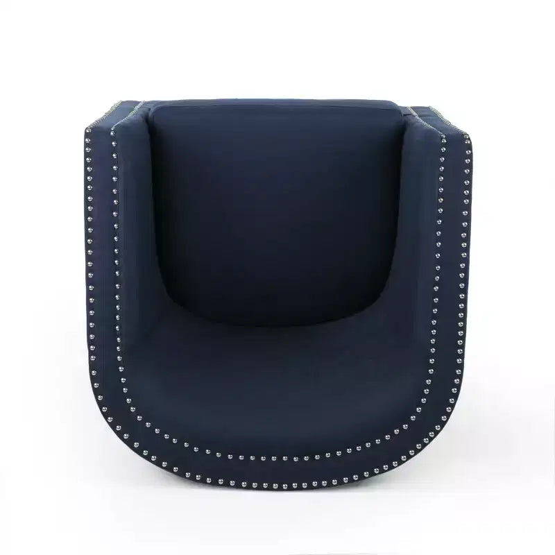 GDFStudio Sillón club giratorio contemporáneo de tela Leily