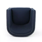 GDFStudio Sillón club giratorio contemporáneo de tela Leily