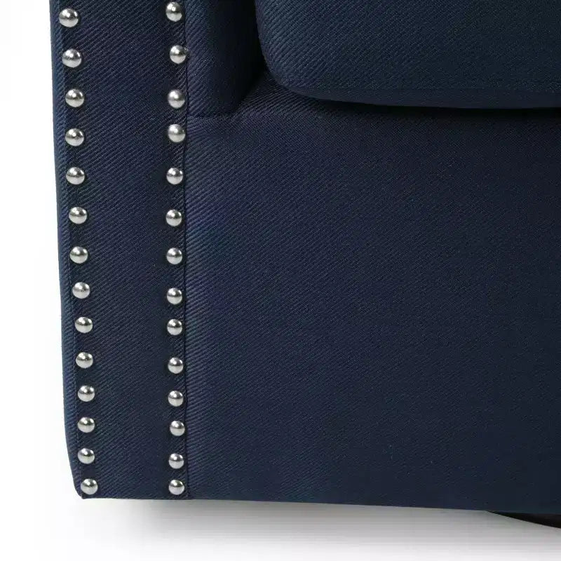 GDFStudio Sillón club giratorio contemporáneo de tela Leily