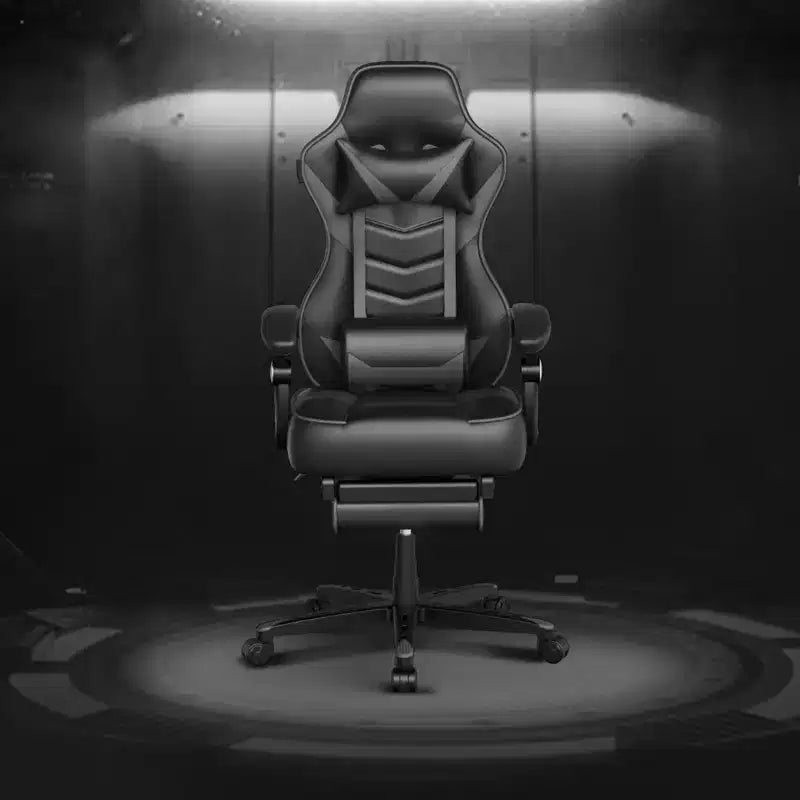 Sillón de oficina ELECWISH con reposapiés, soporte lumbar, silla ergonómica transpirable con cojín de muelles ensacados, sillas para adultos