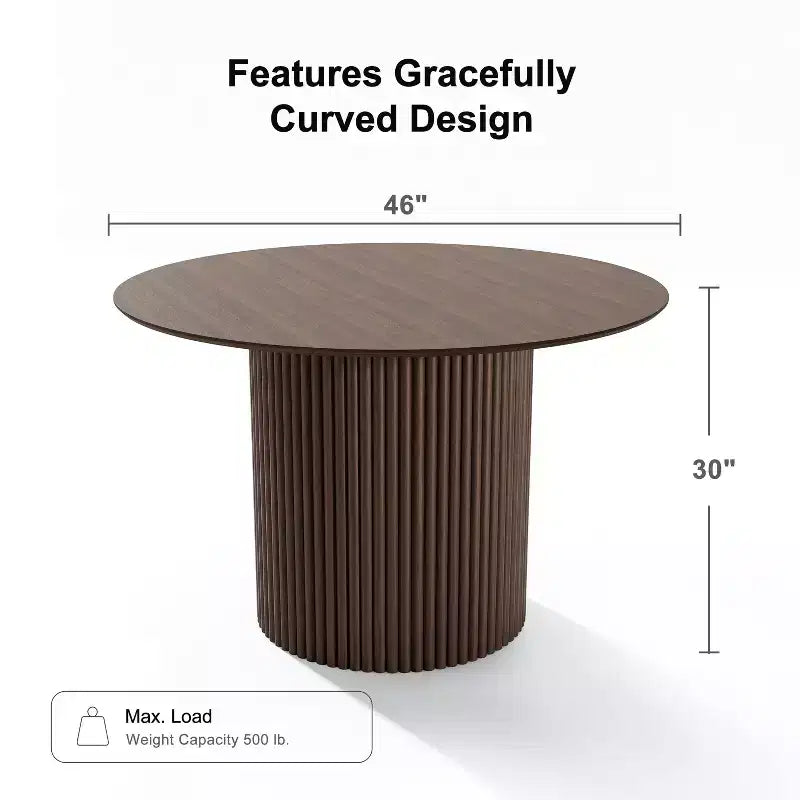 PexFix 46 Mesa de comedor redonda de madera maciza Mesas de cocina