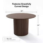 PexFix 46 Mesa de comedor redonda de madera maciza Mesas de cocina
