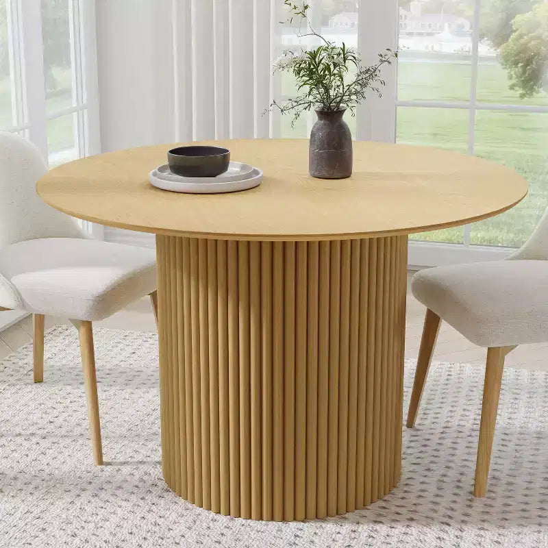 PexFix 46 Mesa de comedor redonda de madera maciza Mesas de cocina