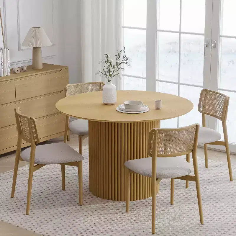 PexFix 46 Mesa de comedor redonda de madera maciza Mesas de cocina