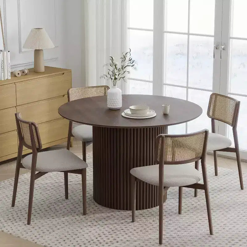 PexFix 46 Mesa de comedor redonda de madera maciza Mesas de cocina