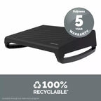 Reposapiés ergonómico Fellowes Bretya, 100016562, Negro